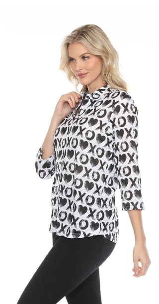 XOXO 3/4 Button Up Blouse I New Label