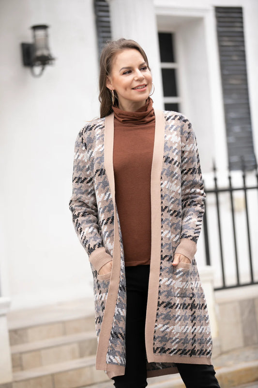 Orange Heather's Reversible Cardigan