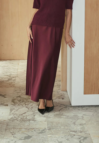 KAhill Skirt - Windsor Wine I KAFFE