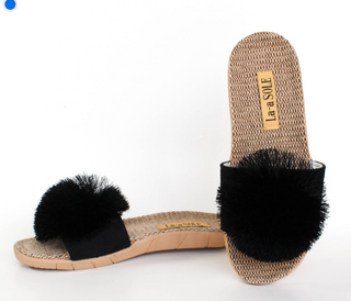Pom Pom Slides | Black