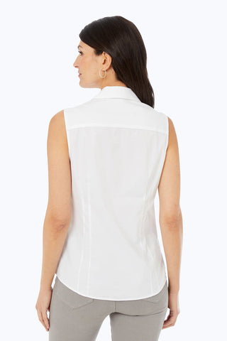Taylor No Iron Stretch Sleeveless Shirt I Foxcroft