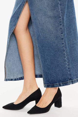 Vintage Inspired 90's Denim Maxi Skirt I Kancan