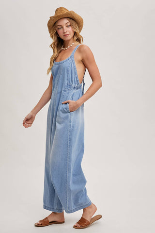 Denim Overall Jumpsuit | Medium Wash