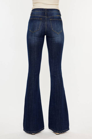 MID RISE FLARE JEANS-KC6102LOH