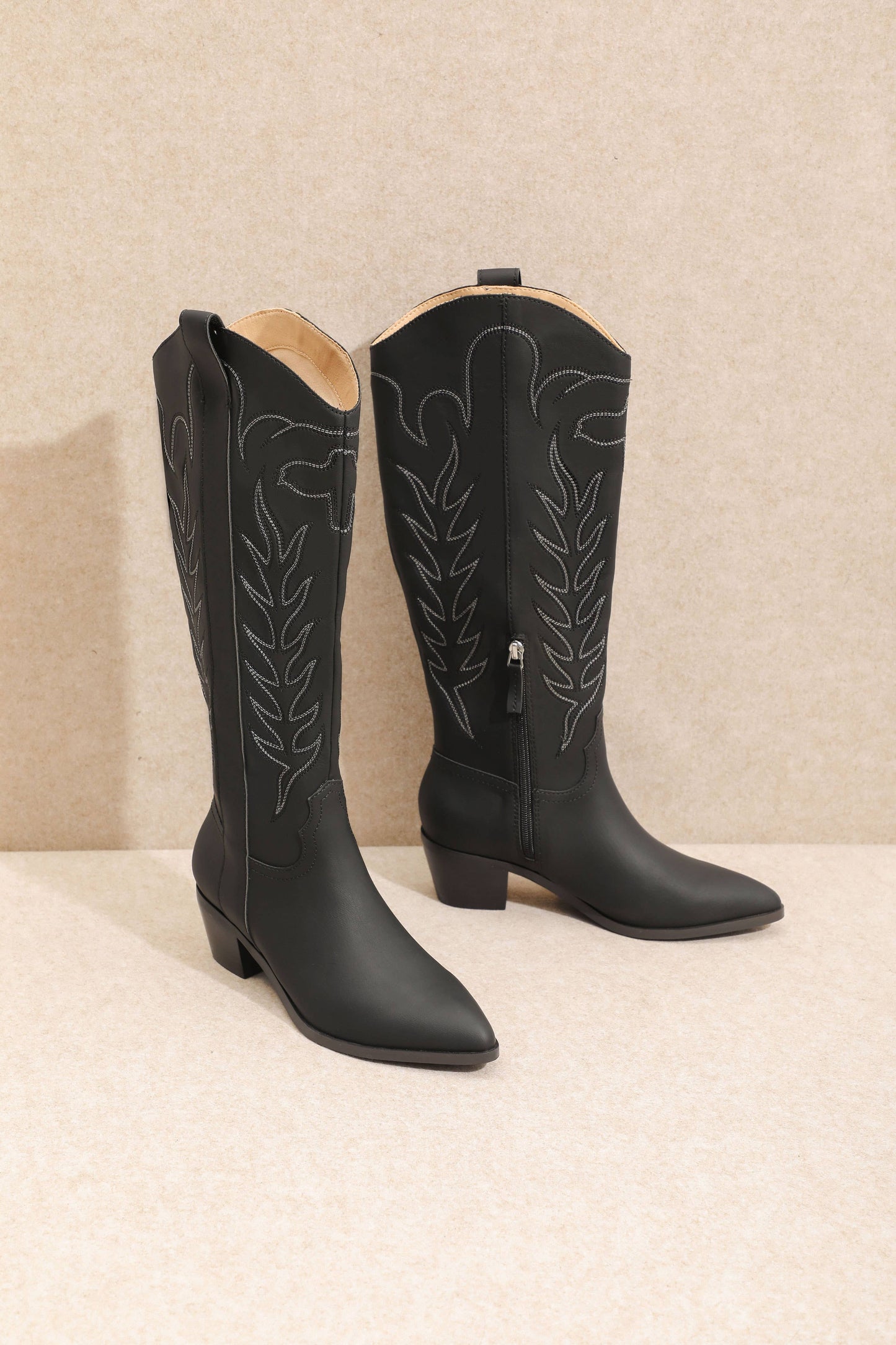 Miracle Miles Inlay Cowgirl Boot | Black