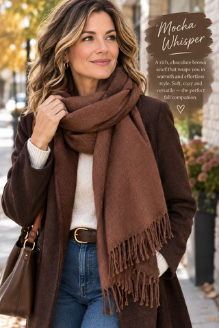Mocha Whisper Scarf