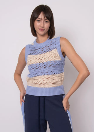 Abigail Sleeveless Crew Neck Pull Over
