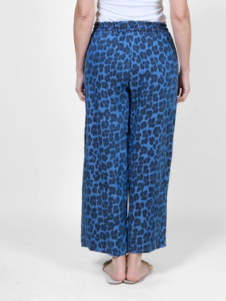 Denim Animal Print Pant I Angela Mara