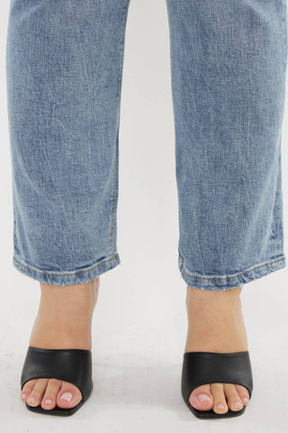 Tilda High Rise Slim Fit Straight Leg Jeans I Kancan