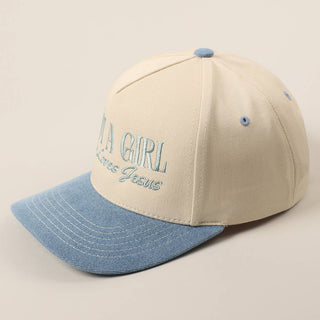 Just A Girl Who Loves Jesus Embroidery Trucker Hat