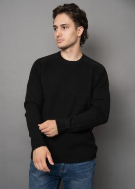 Men's Black Crew Sweater I Hedge
