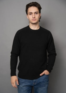 Men's Black Crew Sweater I Hedge