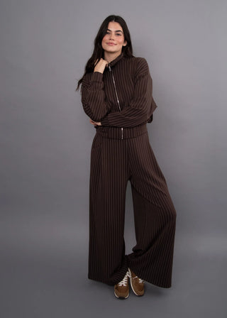 Caressa Striped Soft Knit Pant