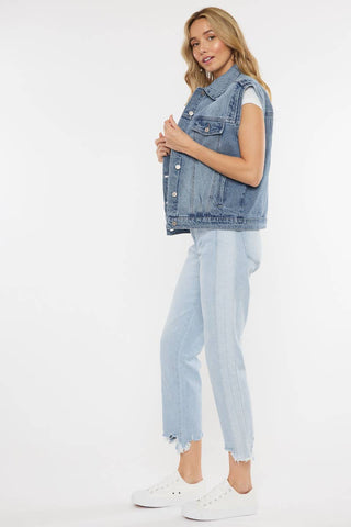 Oversized 80’s Denim Vest I Kancan