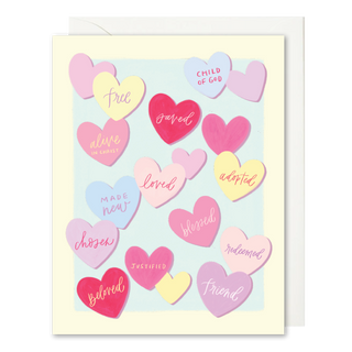 God’s Valentine Card – Playful and Encouraging Illustration: Single Card