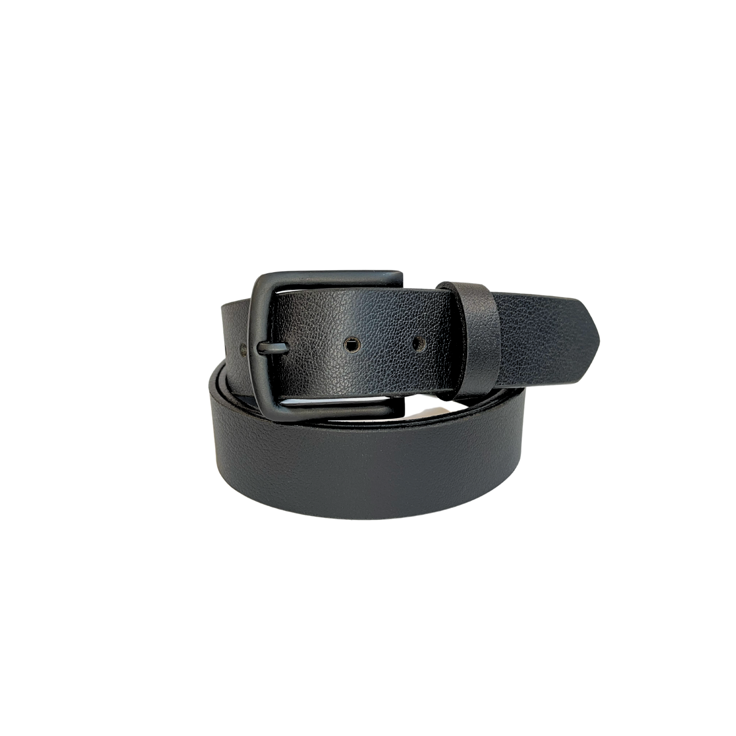 Greenwood Leather Black Belt with Black Buckle