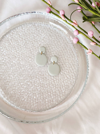 Shelby - Spring Fling Collection - Polymer Clay Earrings: Dried Sage