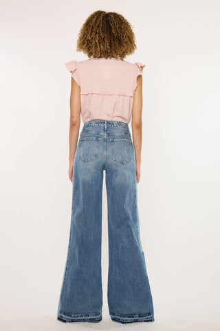Clover Two Tone Ultra Wide Leg Jean