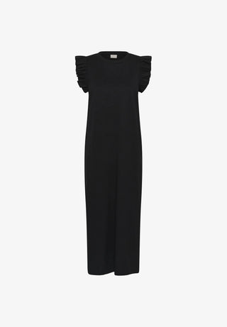 KAcelina Flounce Dress - Deep Black