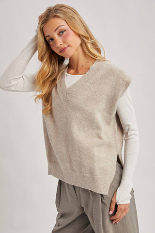 City Layer Oversized Knit Vest