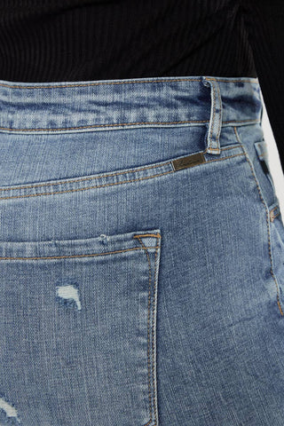 Tilda High Rise Slim Fit Straight Leg Jeans I Kancan