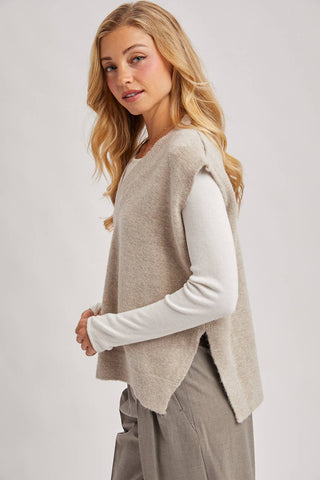 City Layer Oversized Knit Vest