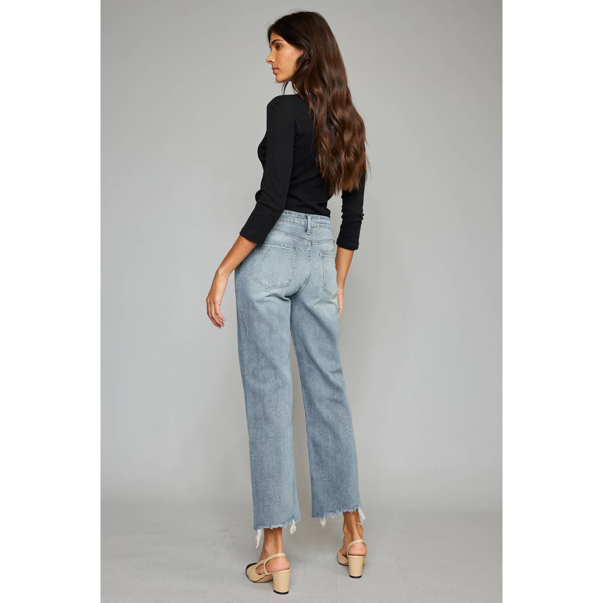 Kancan Jeans |Violet High Rise Slim Wide Leg