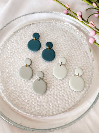 Shelby - Spring Fling Collection - Polymer Clay Earrings: Dried Sage