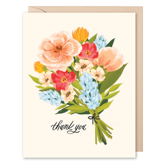 Bouquet Thank You Card: Single Card