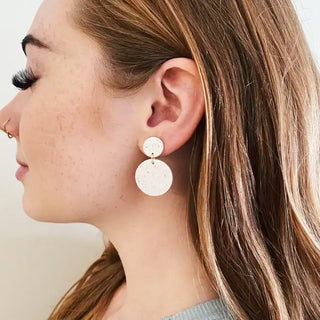 Shelby - Spring Fling Collection - Polymer Clay Earrings: Dried Sage