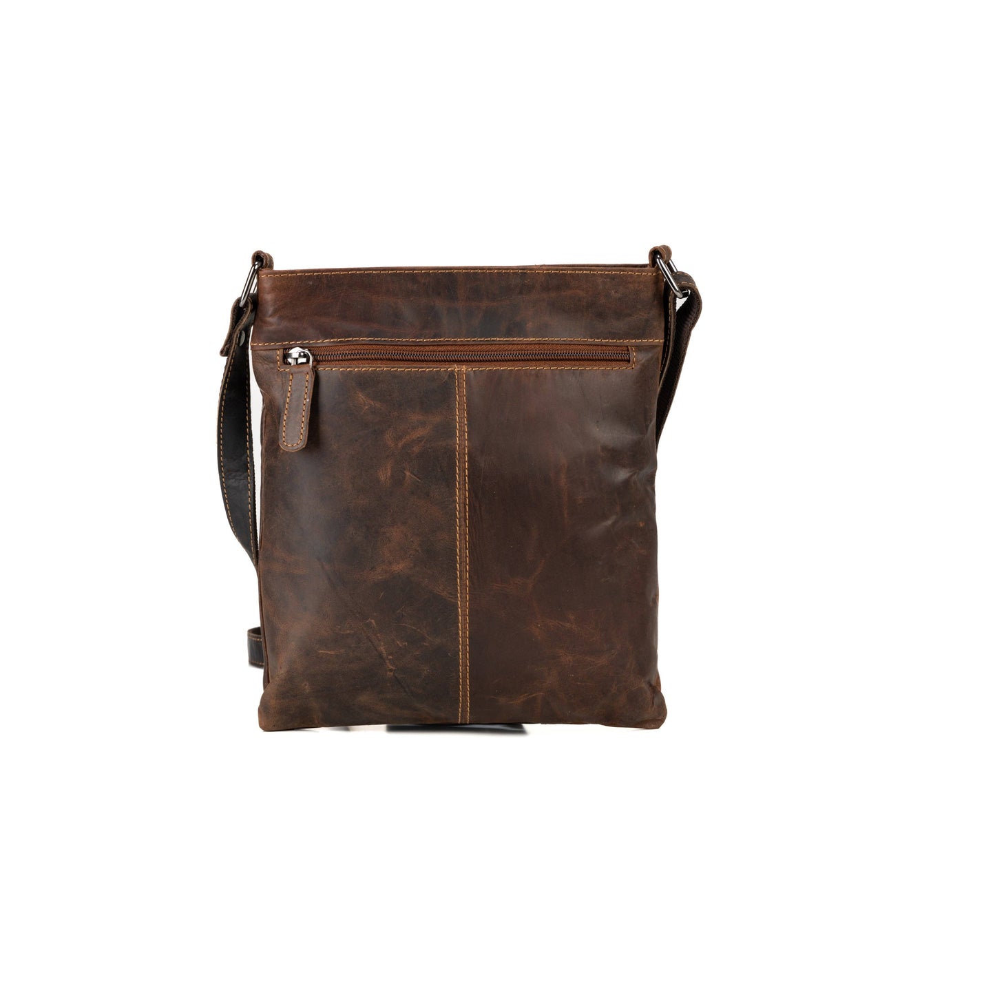 Greenwood Leather Crossbody Bag - Brown