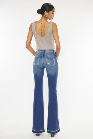 Kancan Clemont High Rise Flare Jeans