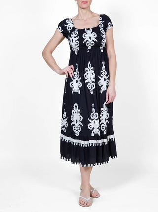 Black Off-Shoulder Dress I Angela Mara