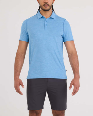 Polo Drop Temp Short Sleeve Tranquil Blue