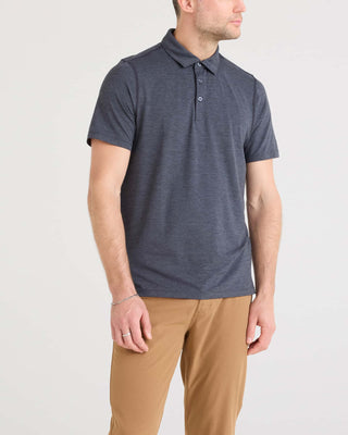 Polo Drop Temp Short Sleeve Heather Greay