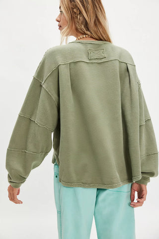 We The Free Total Eclipse Tee in Oil Green