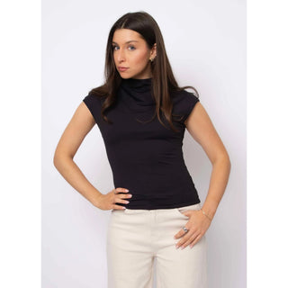 Yvette Funnel Neck Draped Top