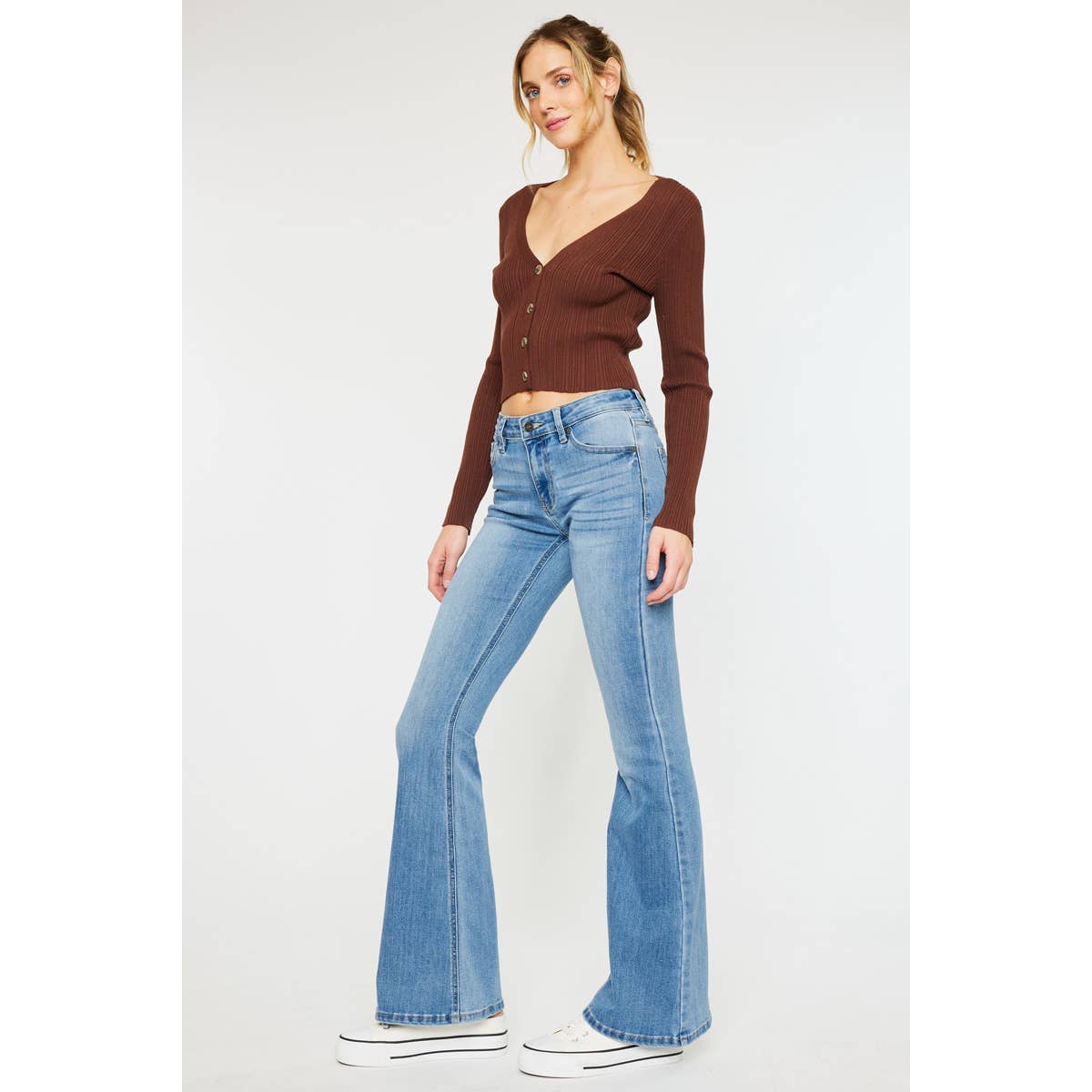 Kancan | Samuel Mid Rise Flare Jeans